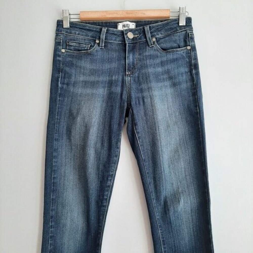 PAIGE | Verdugo Ankle Nottingham Blue Jeans Cropped Sz 26 Flawed - Picture 4 of 12